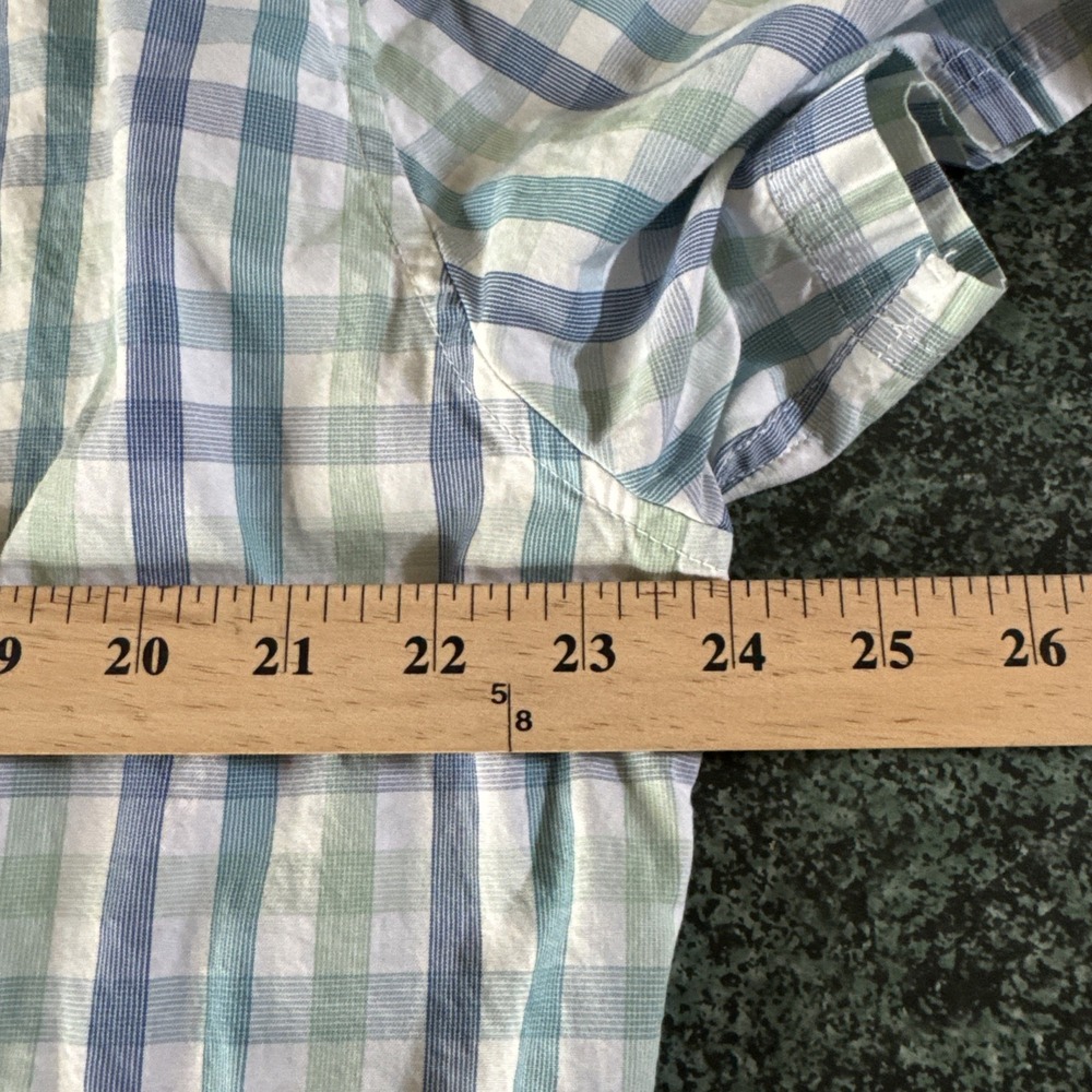 Barbour Tattersall Tailored Fit Shirt Men XL Button Up Preppy Nautical Old Money - Picture 8 of 9